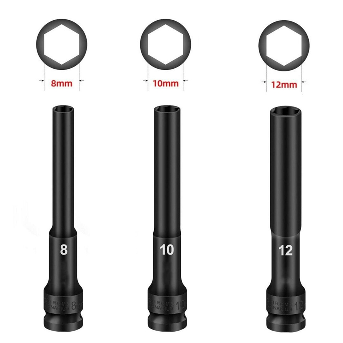 A002 3PCS 1/2 Stick Hex Innens – Socket Wrench Bewertung und Preis